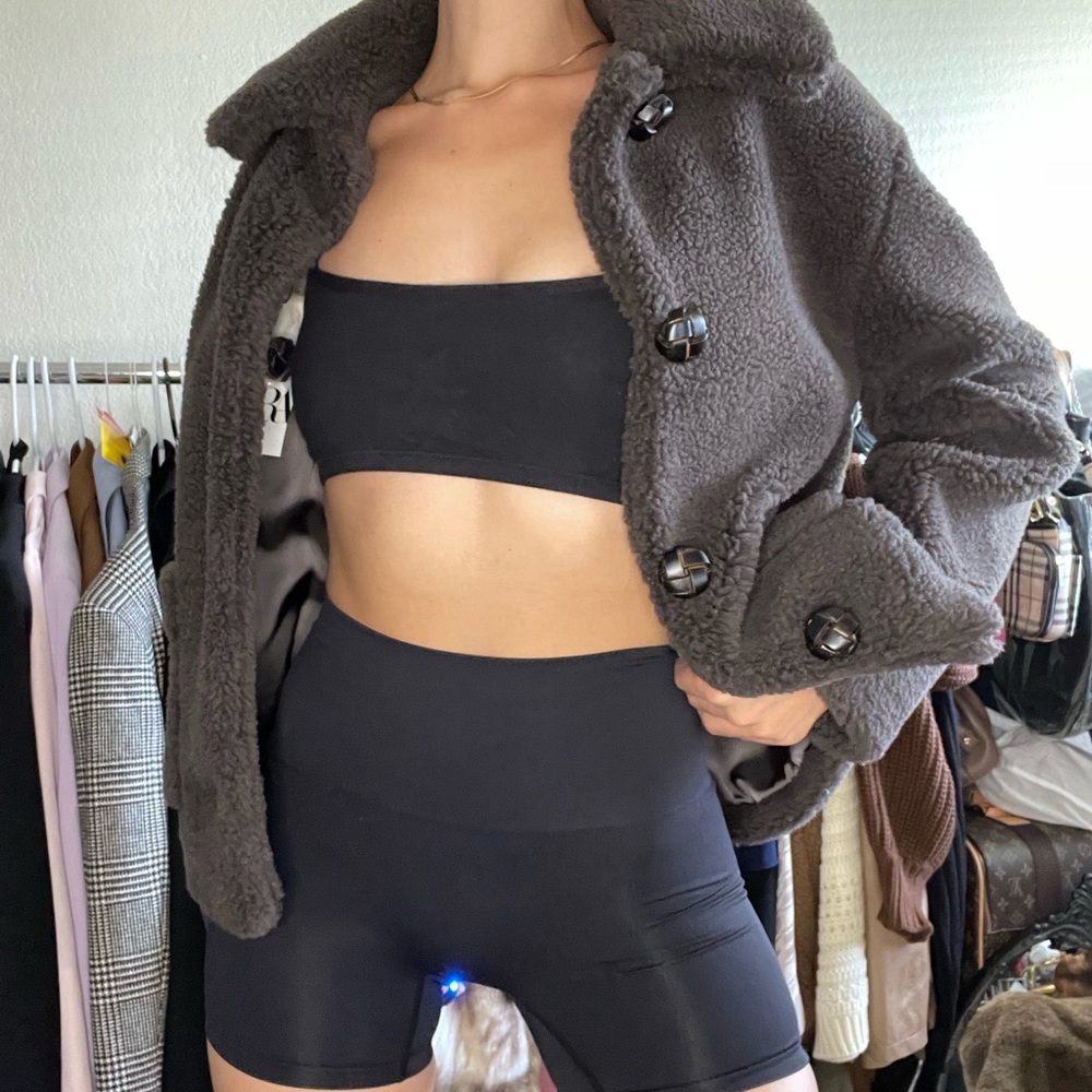 Faux Fur Bomber Coat